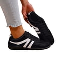 thumbnail image 1 of Rokment Women's Orthopedic Wedges Walking Tennis Shoes Casual Fashion Sneakers Comfortable Vintage Color Block Arch Support Skate Running Shoes Black Size 6, 1 of 5
