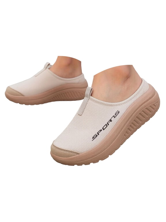 Womens Chunky Arch Support Mesh Clogs Orthopedic Open Back Walking Sandals Breathable Comfort Athletic Wide Width Platform Mules Sneakers Shoes