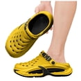 thumbnail image 1 of Rokment Womens Mens Air Cushioned Clogs Garden Shoes Comfortable Arch Support Orthopedic Walking Athletic Water Sandals with Back Straps Yellow Size 9.5, 1 of 5