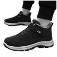 thumbnail image 1 of Rokment Womens Mens Winter Snow Boots with Arch Support Comfortable Waterproof Fleece Lined Warm Non Slip Walking Hiking Work Ankle Booties for Outdoor Sports Black Size 6.5, 1 of 7