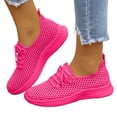 thumbnail image 1 of Rokment Womens Orthopedic Running Walking Tennis Shoes Breathable Mesh Comfortable Arch Support Memory Foam Orthotic Nursing Non Slip Work Sneakers Hot Pink Size 8.5, 1 of 7