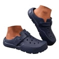 thumbnail image 1 of Rokment Womens Wide Width Clogs Orthopedic Arch Support Garden Shoes Waterproof Non Slip Closed Toe Backless Slippers Comfortable Beach Barefoot Water Sandals Navy Size 8.5, 1 of 7