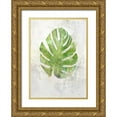 thumbnail image 1 of Roko, Ken 11x14 Gold Ornate Wood Framed with Double Matting Museum Art Print Titled - Textured Split Leaf Palm, 1 of 4