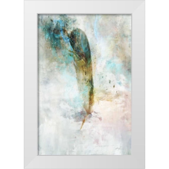 Roko, Ken 11x14 White Modern Wood Framed Museum Art Print Titled - Celestial Feather 1