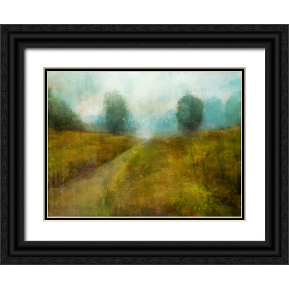 Roko, Ken 14x12 Black Ornate Wood Framed with Double Matting Museum Art ...