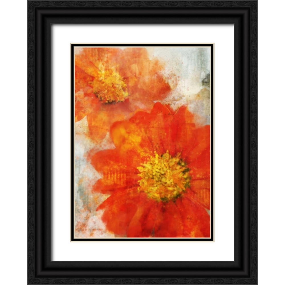 Roko, Ken 14x18 Black Ornate Wood Framed with Double Matting Museum Art ...