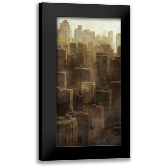 Roko, Ken 14x24 Black Modern Framed Museum Art Print Titled - Metropolis City 1