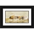 thumbnail image 1 of Roko, Ken 14x9 Black Ornate Wood Framed with Double Matting Museum Art Print Titled - One With The Herd I , 1 of 4
