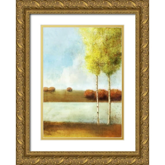 Roko, Ken 18x24 Gold Ornate Wood Framed with Double Matting Museum Art Print Titled - River Way 2