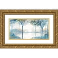 thumbnail image 1 of Roko, Ken 24x14 Gold Ornate Wood Framed with Double Matting Museum Art Print Titled - Blue Forest Lookout I, 1 of 4