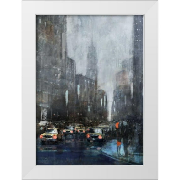 Roko, Ken 24x32 White Modern Wood Framed Museum Art Print Titled - NYC Winter 1