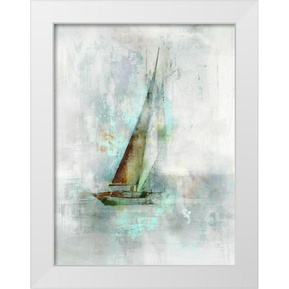 Roko, Ken 25x32 White Modern Wood Framed Museum Art Print Titled - Sailboat I