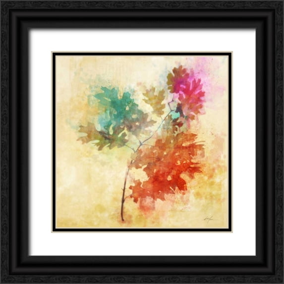 Roko, Ken 26x26 Black Ornate Wood Framed with Double Matting Museum Art Print Titled - Vibrant Autumn 1