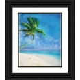 thumbnail image 1 of Roko, Ken 26x32 Black Ornate Wood Framed with Double Matting Museum Art Print Titled - Palm Beach and Starfish, 1 of 4