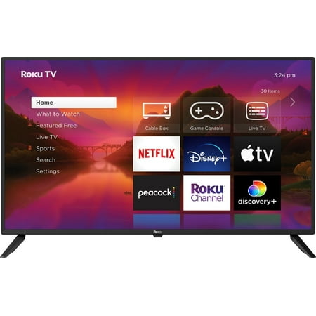 Roku - 24" Class Select Series HD Smart RokuTV - Stands and screws included, Voice remote with batteries