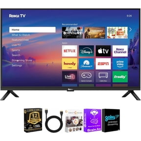 Roku 32 Inch Class Select Series 1080p FHD LED Smart TV Smart Television WiFi Voice Remote HDMI Cable Streaming Bundle 12 Month CPS Protection Plan Compact Home Entertainment Display