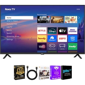 Roku 43 Inch Class Select Series 4K LED Smart TV Smart TV HDR Streaming Television WiFi Voice Remote HDMI Cable Streaming Bundle 12 Month CPS Protection Plan Home