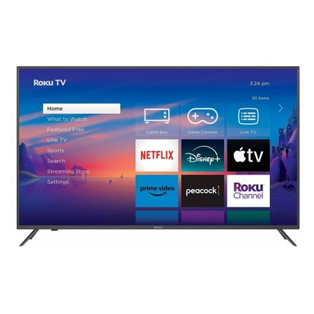 Roku 50" 4K HDR Smart Roku TV with Roku TV Remote, Seamless Streaming, Live Local News, Sports, Family Entertainment 50BA