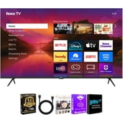 Roku 75R6C7KIT1 75 inch Class Plus Series 4K QLED Mini LED Smart TV Dolby Vision HDR10 Plus 120Hz WiFi Voice Remote HD