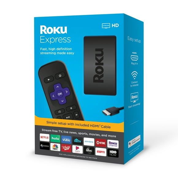 Roku Express 2019 | HD Streaming Media Player with High Speed HDMI Cable and Simple Remote