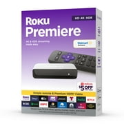 Roku Premiere | 4K/HDR Streaming Media Player Wi-Fi® Enabled with Premium High Speed HDMI® Cable and Standard Remote