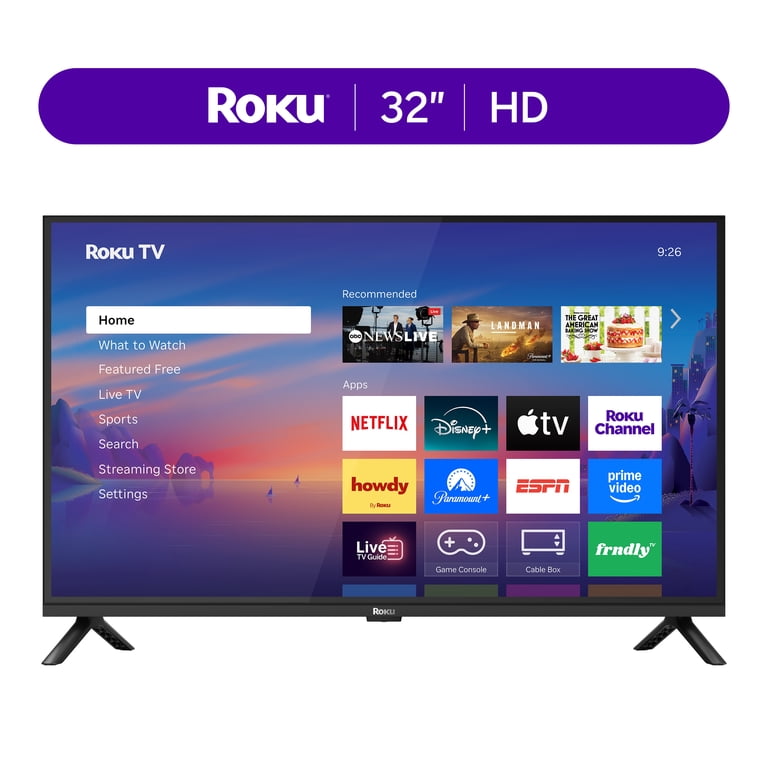 Roku Smart TV 2026 – 32-Inch Select Series, 720p HD TV – Roku TV