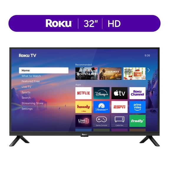 Roku Smart TV 2026 – 32-Inch Select Series, 720p HD TV – Roku TV with Voice Remote