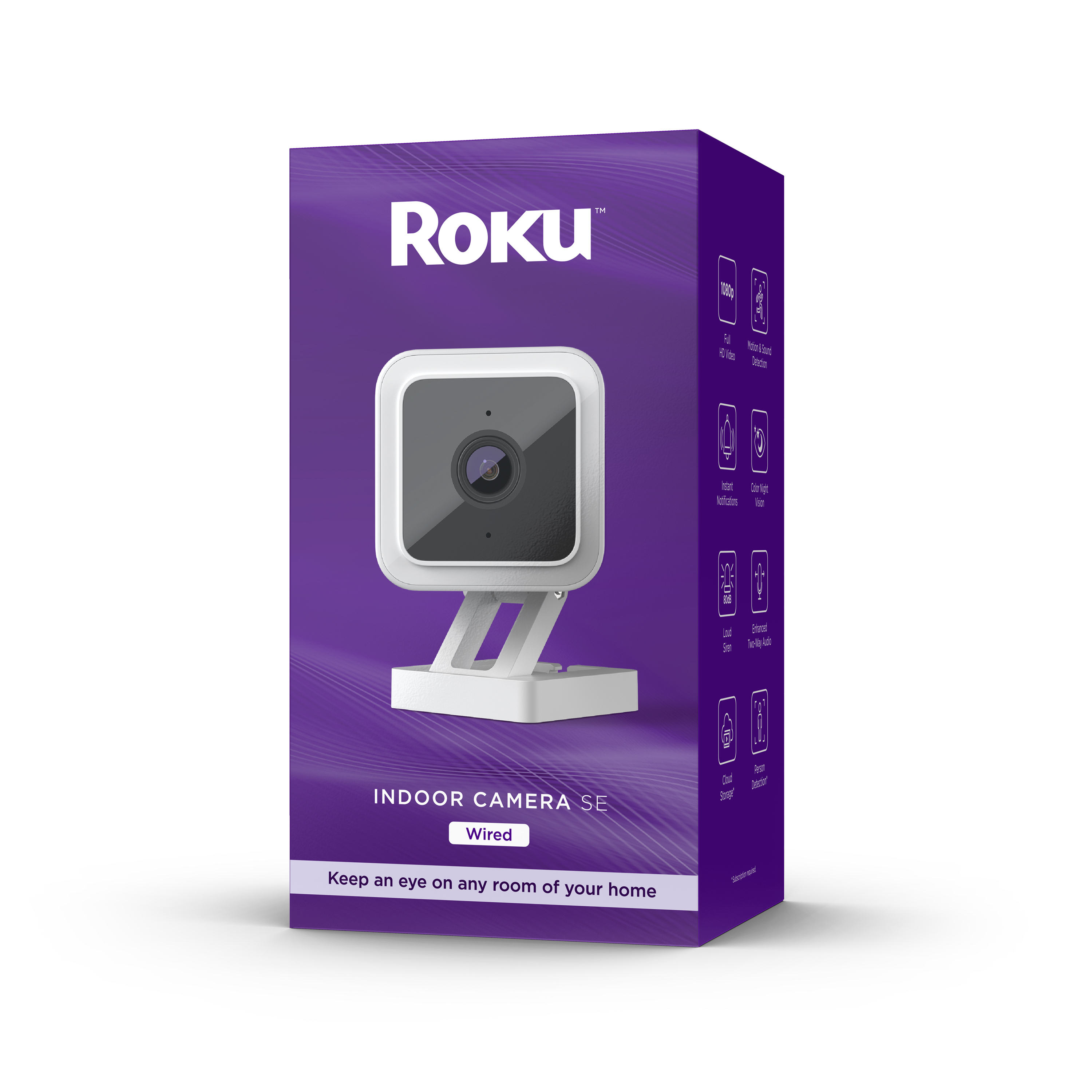 Roku Smart Home Indoor Camera SE Wi-Fi - Wired Security Camera; Motion & Sound Detection - image 1 of 9
