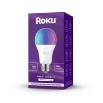 Roku Smart Home Smart Bulb SE (Color) with 16 Million Color Options, 12 Watts - Screw Base