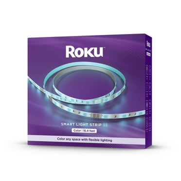 Roku Smart Home Smart Light Strip SE 16.4 Foot with 16 Million Color Options, White Light Option, and Custom Presets - Indoor