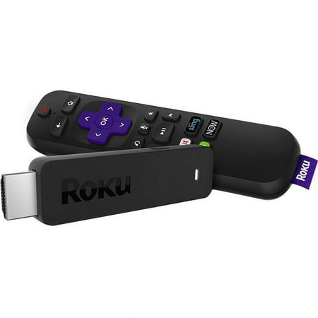 Roku - Streaming Stick with Voice Remote with TV Power and Volume - Black