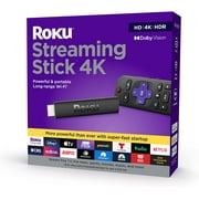 Roku Streaming Stick 4k HDR Dolby Streaming Media Player with Voice Remote, Disney+ and Prime Video