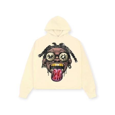 Roku Studio Men RK Men Jr High Cropped Drop Shoulder Hoodie VIP (Eggshell)