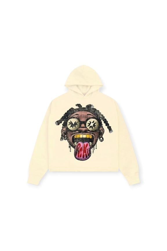 Men RK Men Jr High Cropped Drop Shoulder Hoodie VIP (Eggshell)