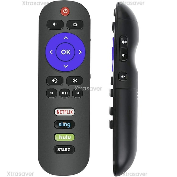 Roku TCL RC280 Replacement Remote Control fits for TCL ROKU Smart LED HD TVs Netflix Sling Hulu STARZ Keys 28S305 32S301 32S305 40S303 40S305 43R615 43R617 43S303 43S305 43UP120 48FS3700