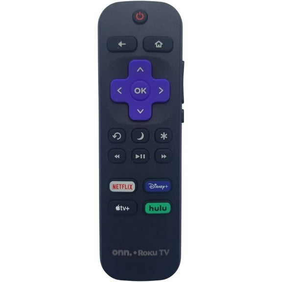 Roku TV Remote Control with App Buttons for Hisense/TCL/Philips/Sharp, Black