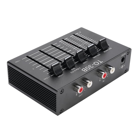 Office Electronics Phono Preamp, Record Player Preamplifier EQ Aluminum Alloy for Turntable