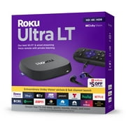TEES2URDOOR Roku Ultra LT 2023 4K/HDR Streaming Player, Voice Remote & Headphones (Excellent - Used)