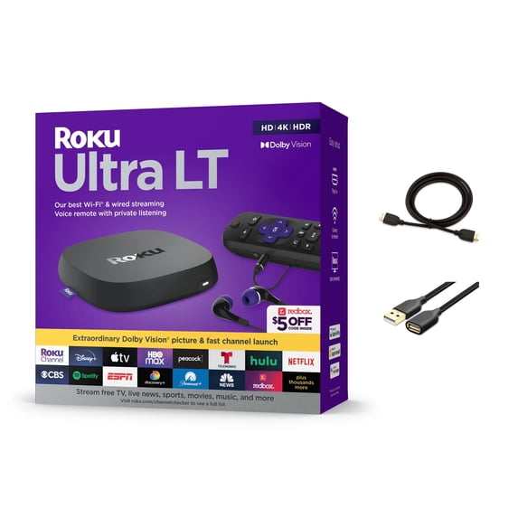 Roku Ultra LT 4K HDR Dolby Vision Streaming Media Player