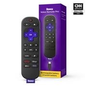 Roku Voice Remote Pro 2nd Ed. - Rechargeable TV Remote Control with Hands-free Voice Controls, Backlit Buttons, Lost Remote Finder - Replacement Remote Compatible with All Roku TV, Players, Audio