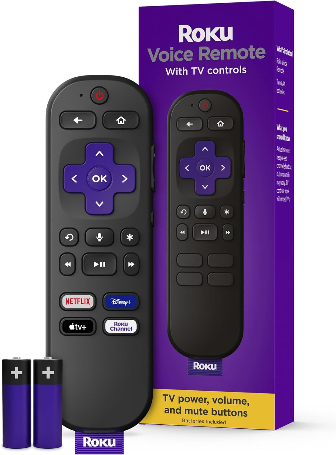 Voice Remote | Replacement TV Control with Control, Simple Setup, & Pre ...