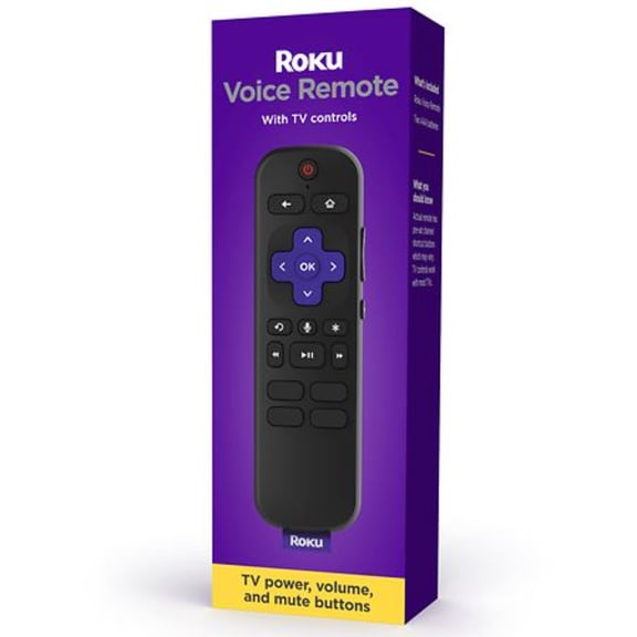 Roku Voice Remote for Roku Players, TVs and Audio, Official, 1 pc