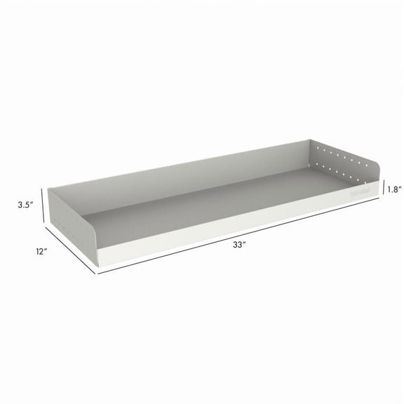 Rolacase RSSHL/85 34" L x 12" W Silver Van Storage System Shelf