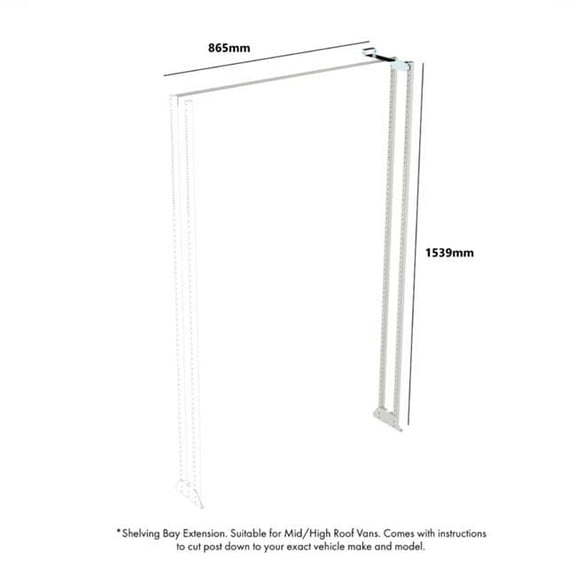 Rolacase RSEFRHD801 8-series Low Shelving Extension Frame