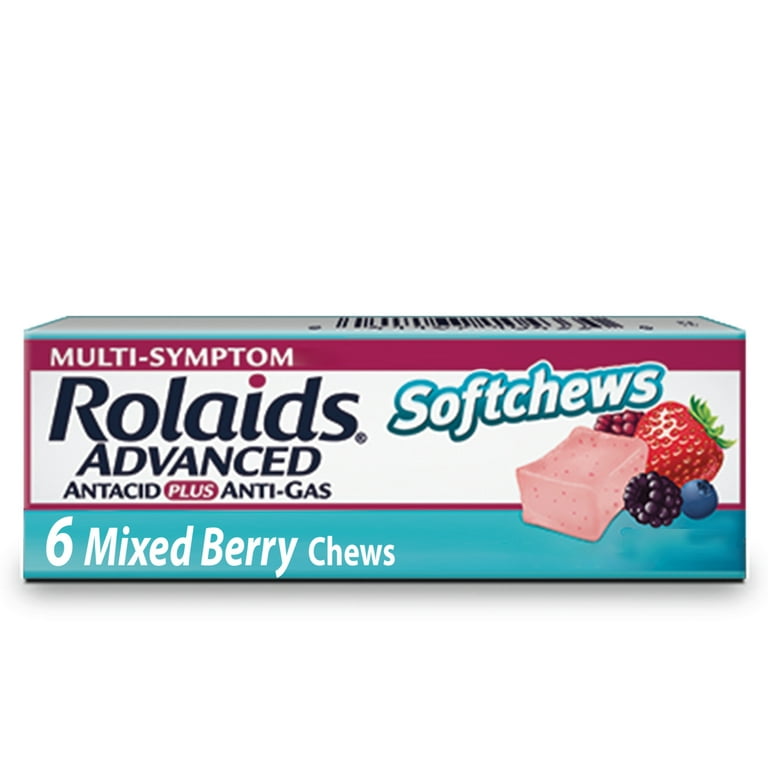 Assorted Berries Advanced Antacid plus Anti-Gas Chewable Tablets
