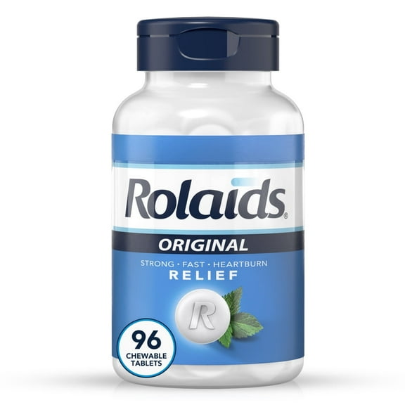 "Rolaids Original Antacid Chewable Tablets, Mint - 96 Ea"