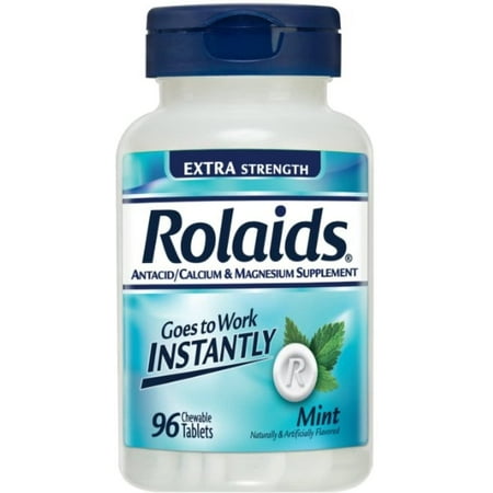 "Rolaids Extra Strength Antacid Chewable Tablets, Mint - 96 Ea"