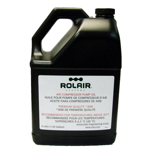 Rolair 1 Gallon (Bottle) Standard 30 Wt Air Compressor Oil