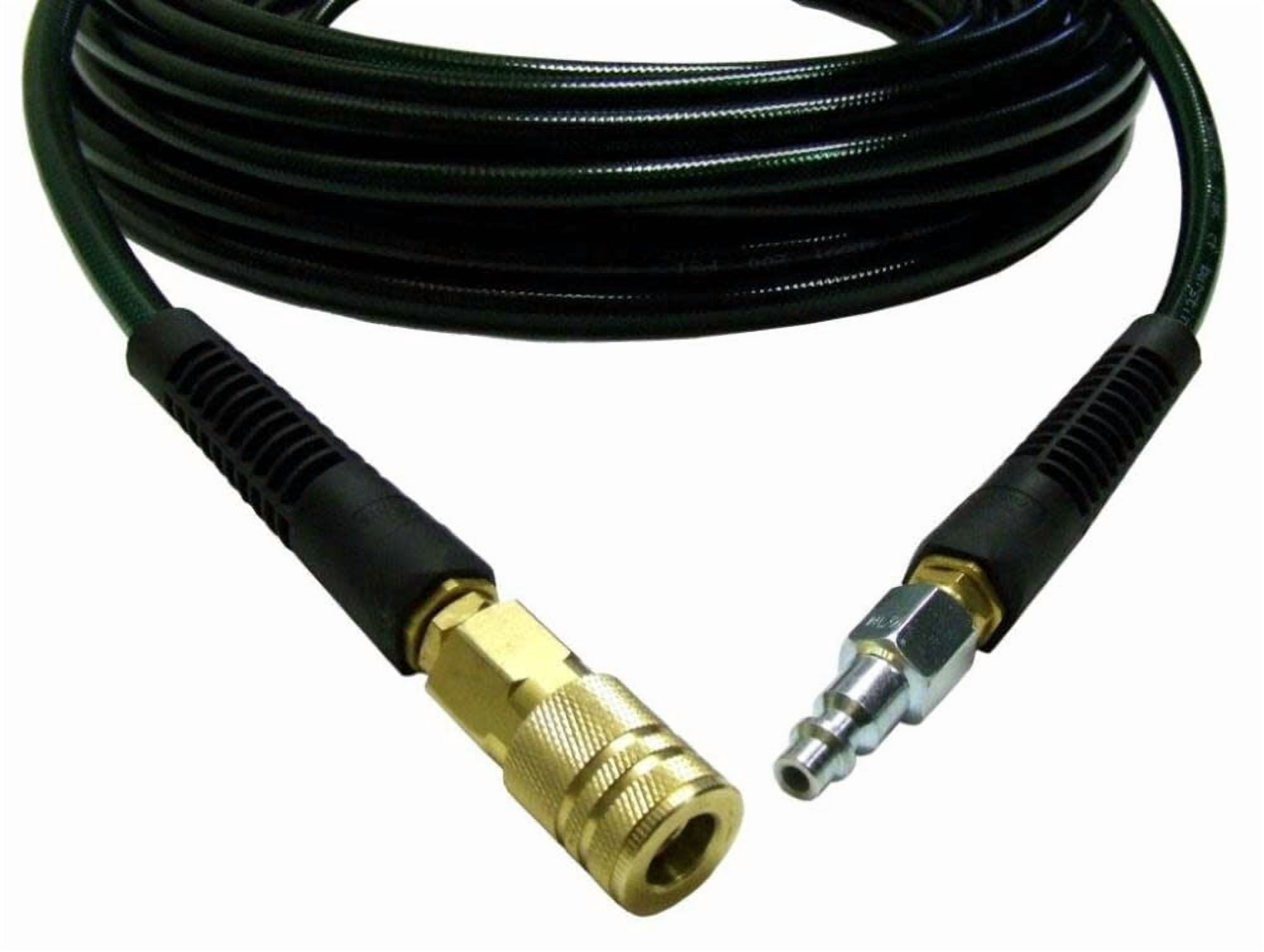 Rolair 1450POLY 1/4" x 50' 200 PSI Air Hose w/6-Ball Brass Coupler & Steel Plug
