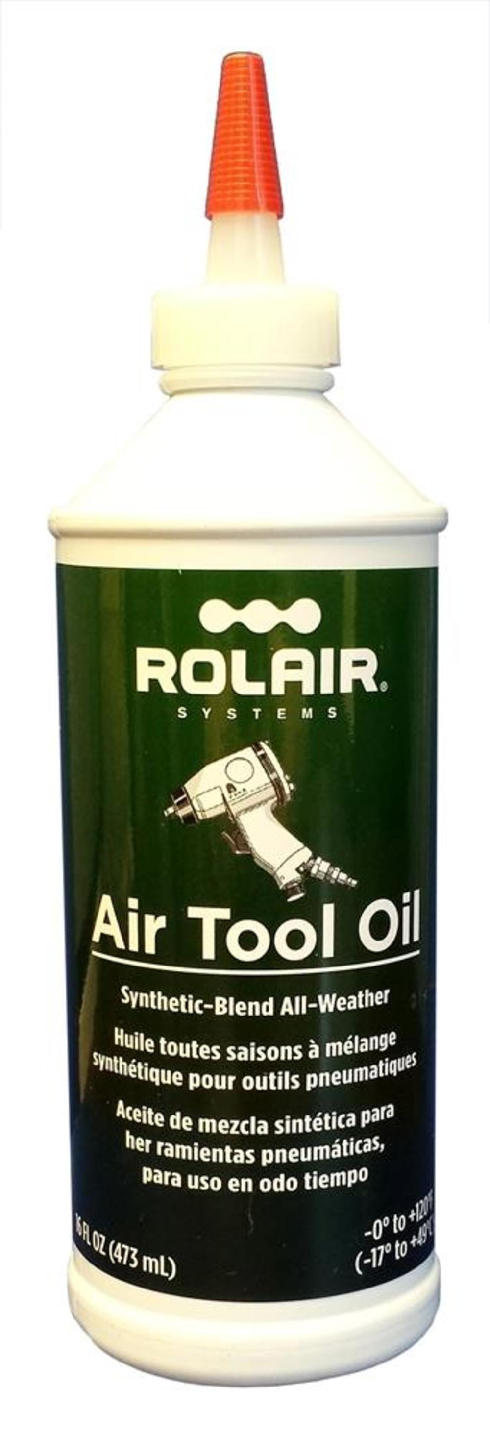 Rolair 16 Oz. (Bottle) Synthetic AllWeather Air Tool Oil